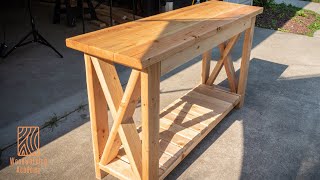 Making a Console Table with Cheap Lumber by Woodworking Academy 2,439 views 10 months ago 10 minutes, 22 seconds