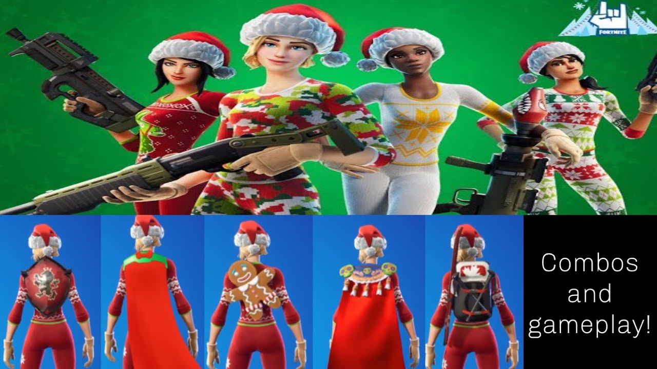 Cozy Commander Combos and Gameplay (Christmas PJ Skins) Fortnite