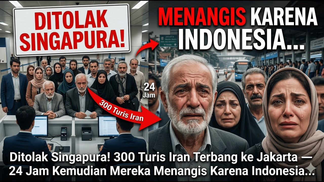 Ditolak Singapura 300 Turis Iran Terbang ke Jakarta—24 Jam Kemudian Mereka Menangis Karena Indonesia