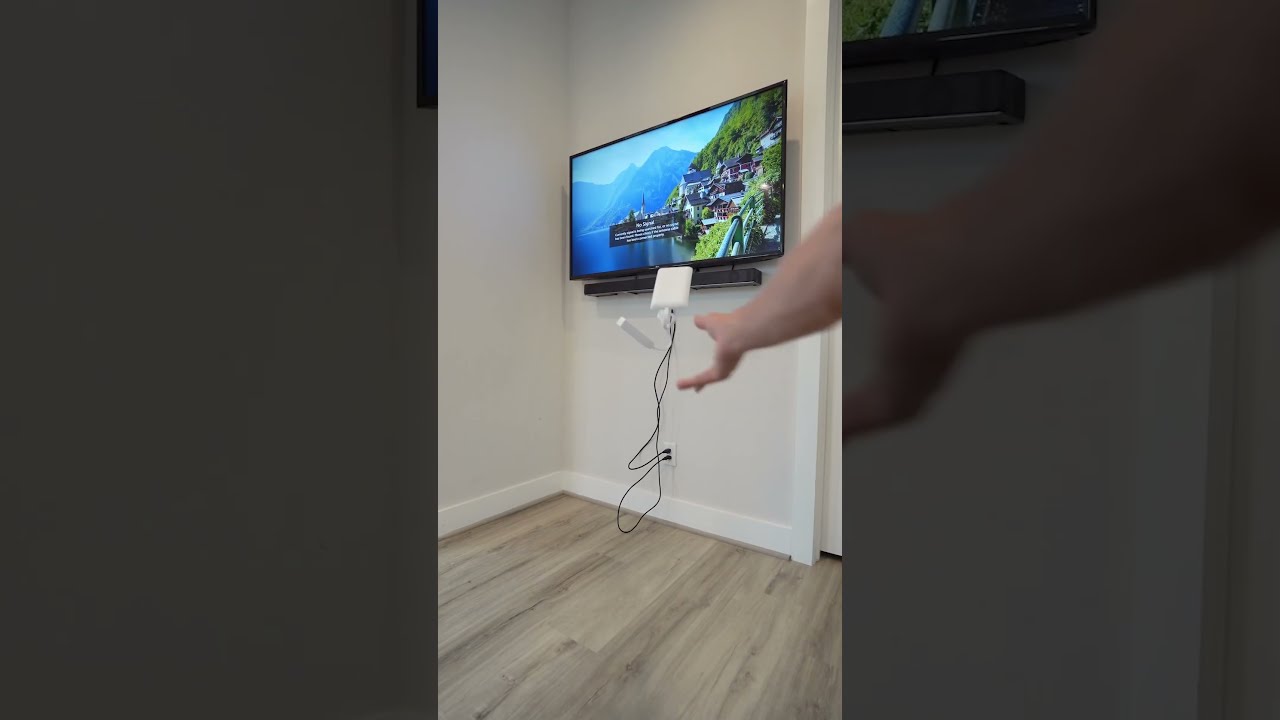 The Stylish Way To Hide Cords And Plug In Your TV Conceals Outlets Plugs With No Tools Required