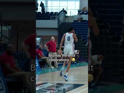 Isaiah Evans got the best celebrations … 😈 #basketball #highschool #duke