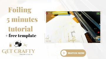 DIY FOILING invitations | explained in under 5 minutes + free template card