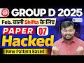 RRB Group D 2025 Exam 🔥 Maths New Pattern Based Questions | Paper Hacked 07 | Sahil Sir