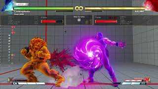 Ed Vs Akuma max damage DP punish with VT1 (2 bars)