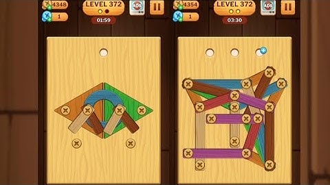 Screw Puzzle: Wood Nut & Bolt - Level 372