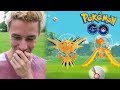 ZAPDOS EN MOLTRES VANGEN IN POKEMON GO! (+ Kangaskhan & Unown)