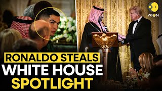 Download Lagu Cristiano Ronaldo Joins Trump, Elon Musk at White House Dinner with Saudi Crown Prince | ORIGINALS MP3