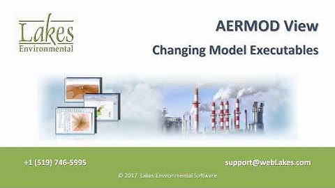 AERMOD View Changing Model Executables