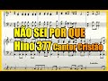 HINO N° 377 NÃO SEI POR QUE Cantor Cristão foi tocado apenas o Piano Partitura🎹🎸