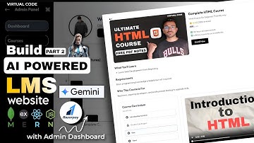 Build & Deploy AI Powered LMS Website with MERN STACK  🎓  | PART 2 | Admin panel | Razorpay | Gemini