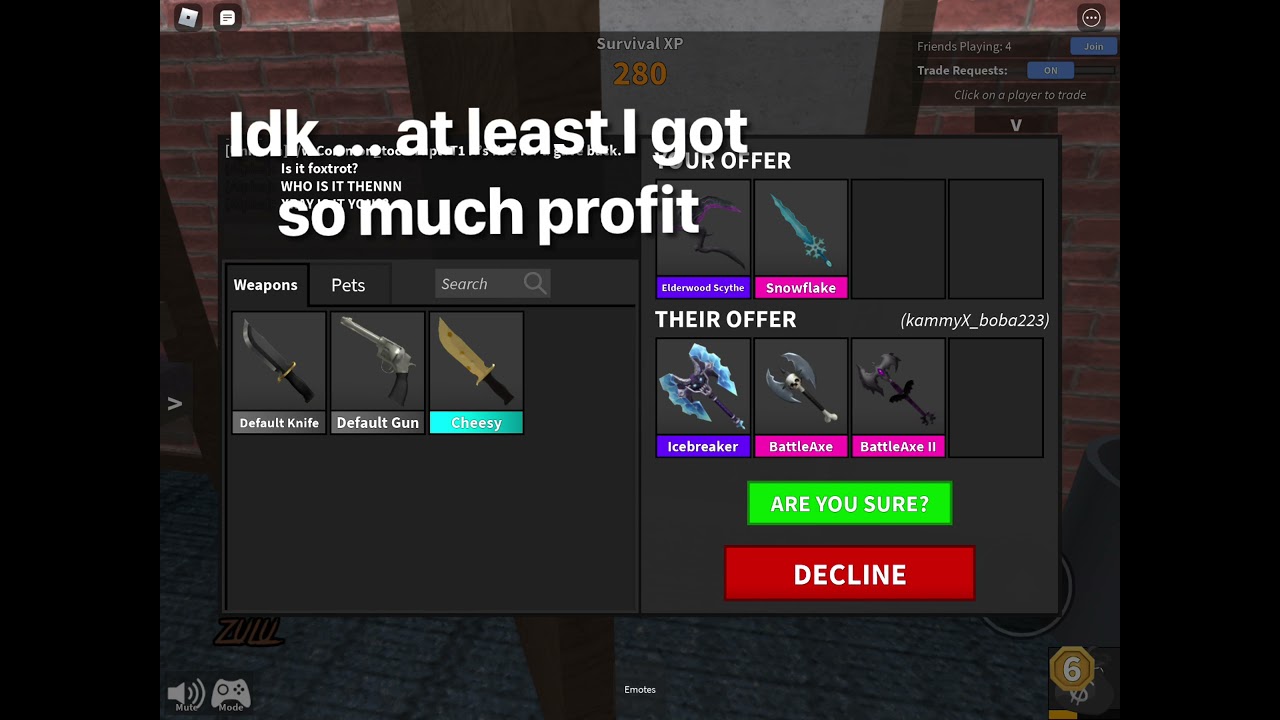 Common to corrupt COMPLETED (150 + Trades) MM2 YouTube