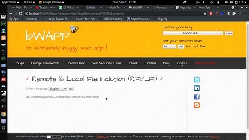 gaining reverse shell by exploiting rfi (netcat + bwapp + python server)