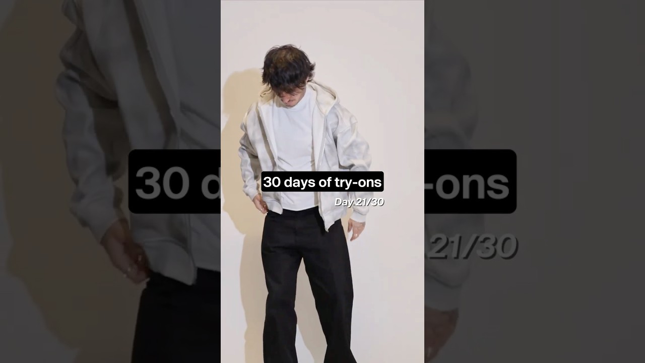 Day 21/30: Tapstitch garment try-ons I DIRTY WASH HOODIE👇