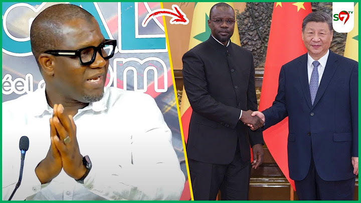 "Ce que le PR Chinois a dit à SONKO" : les révélations exclusives de Me Babacar Ndiaye, Pastef