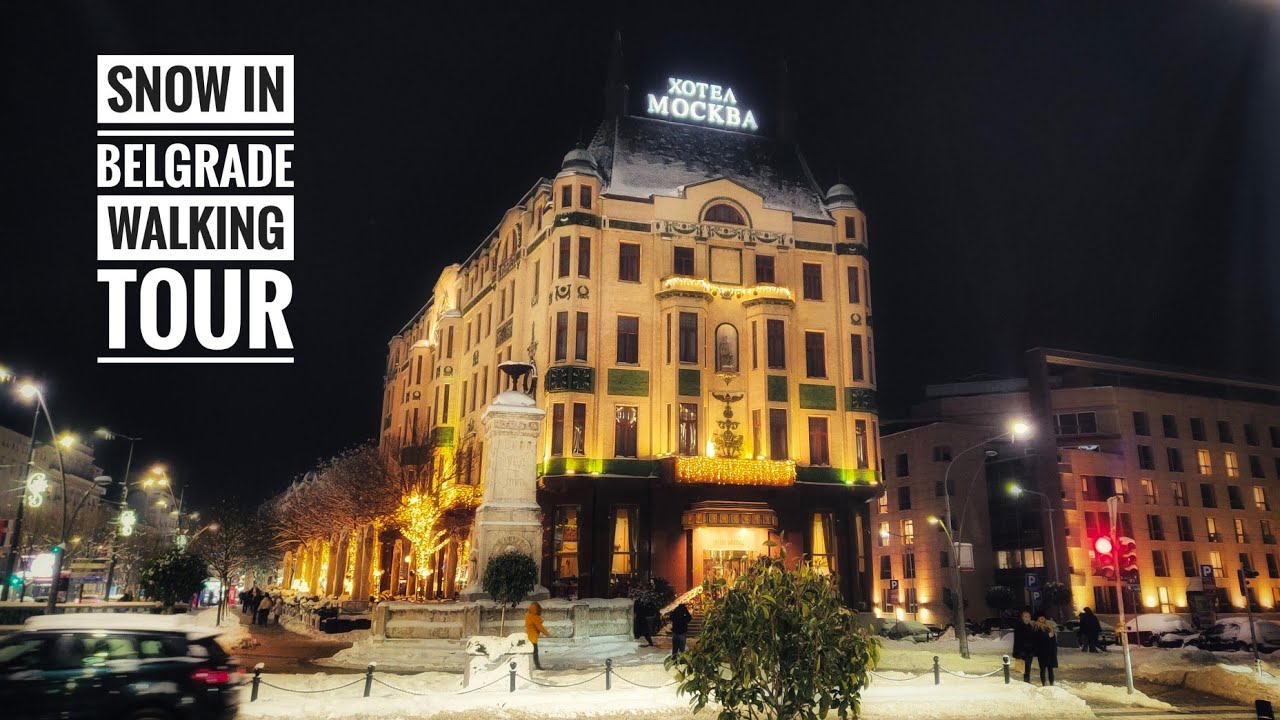 Snow in Belgrade,Serbia - walking tour January 2026