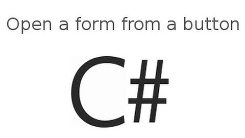 How to open a new form with a button c# - Visual studio  2012