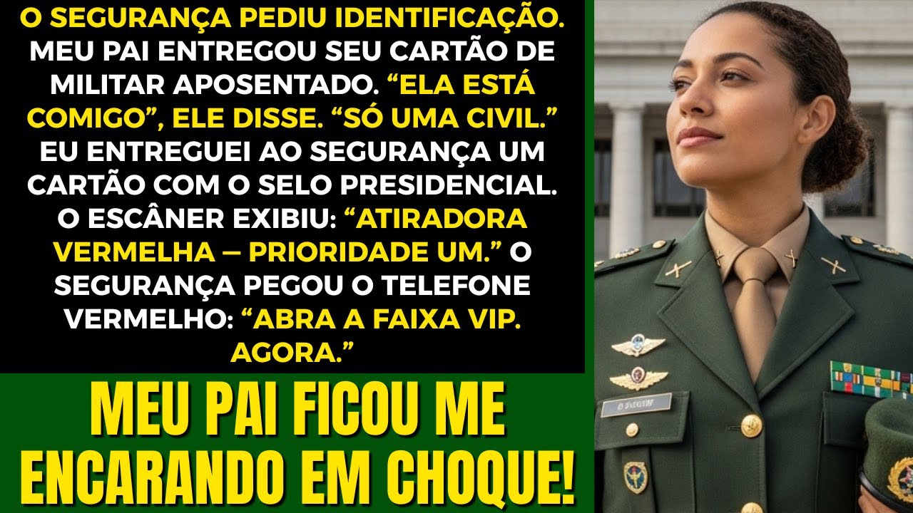 “Ela é só uma civil”, meu pai disse ao segurança, até que ele viu o selo presidencial…