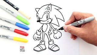 Cómo dibujar a SONIC (paso a paso)