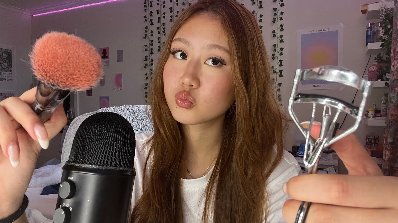 ASMR FAST & AGGRESSIVE MAKEUP APPLICATION