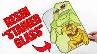 I made stained glass with 3D printing & resin (mistakes were made!)