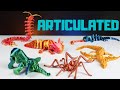 Amazing articulated 3d print animals  with timelapse