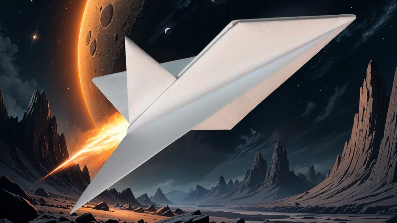 How to Fold an F16 Fighter Jet Paper Plane 🛩️🚀: Easy Origami for Kids 5 ...