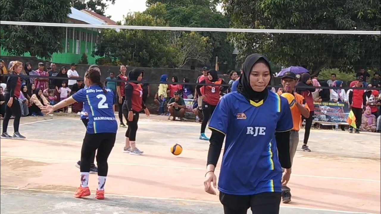 Spike keras!!! RJE VS PUTRI ALYA AULIA Set 2 | Volleyball terbaru Tarkam Manis Mata