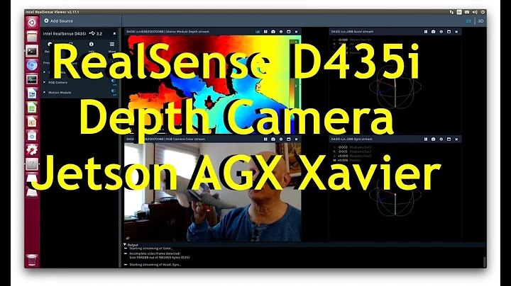 Intel Realsense D435i Depth Camera on NVIDIA Jetson AGX Xavier