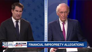 Ed Markey-Seth Moulton Senate debate on Boston 25: Have you engaged in financial impropriety?