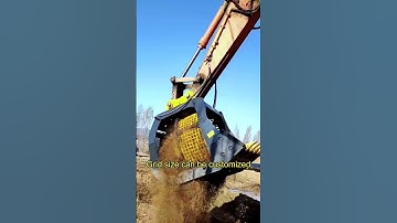 CAT323 1mm sand stone separation bucket rotating screen bucket