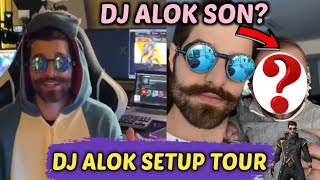 DJ ALOK FREE FIRE GAMING SETUP TOUR  || DJ ALOK LIFESTYLE  || DJ ALOK WITH HIS FAMILY AND SON