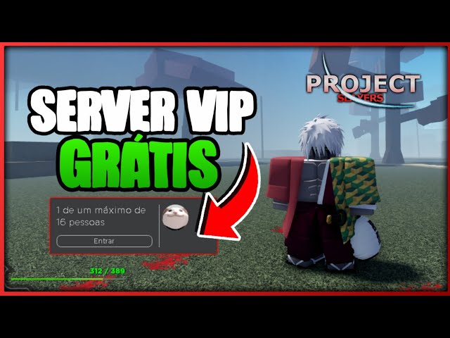SERVIDOR VIP INFINITO DE GRAÇA NO Project Slayers - ROBLOX 