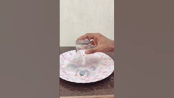 #Shorts | #Candle Hacks | Candle, Plate and glass #Experiment | Plate lifting by candle and glass 😱