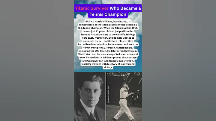 Titanic Survivor Who Became a Tennis Champion #titanicsurvivor #shorts #usa #usatidbits