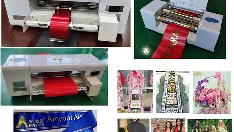 Amydor 360A digital satin ribbon printer AMD360A computerized, digital ribbon printing machine