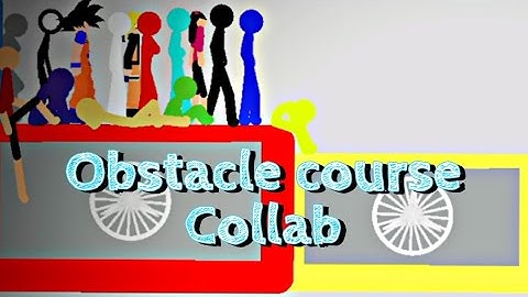 Obstacle course Collab 1 || Stick Nodes ||  Parkour #parkour Stickman stick fight #animation  Collab
