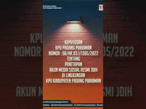 MEDIA SOSIAL JDIH KPU KABUPATEN PADANG PARIAMAN