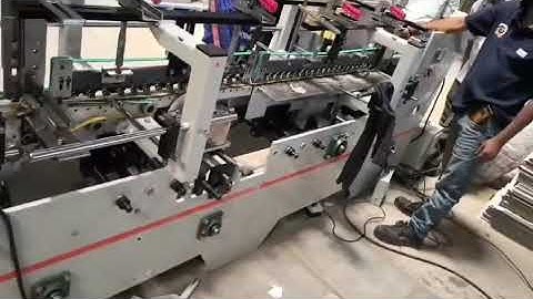 Boxtech mini Carton folder gluer machine for small mono cartons