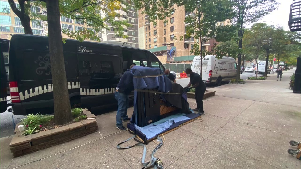 Grand Piano Moving NYC tight squeeze