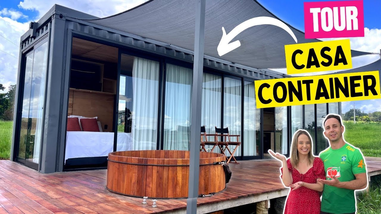 TOUR pela CASA CONTAINER DE VIDRO - VOCÊ TAMBÉM VAI SE APAIXONAR! - YouTube