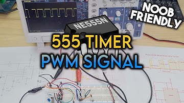 Genereer een PWM-signaal met behulp van een 555-timer-IC en een potentiometer