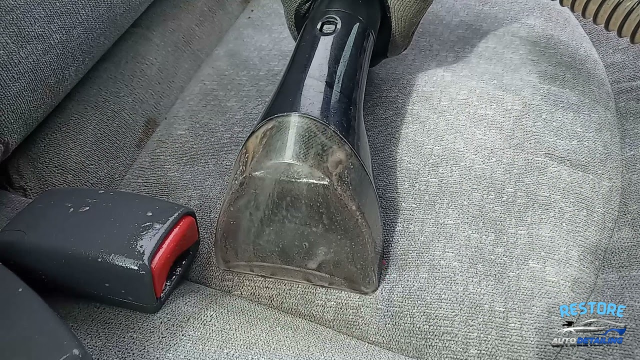 Bissell SpotClean Pro Car Seat Extraction YouTube