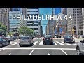 Driving Downtown - Philadelphia 4K - USA