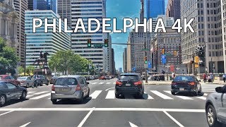 Driving Downtown - Philadelphia 4K - USA