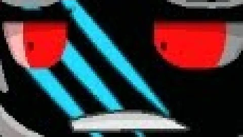 Scrapped Pizza Head Phase 3 Intro But It's Emerald And White Outline