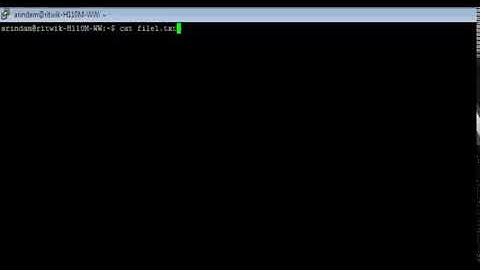 Linux - cat Command - w3resource