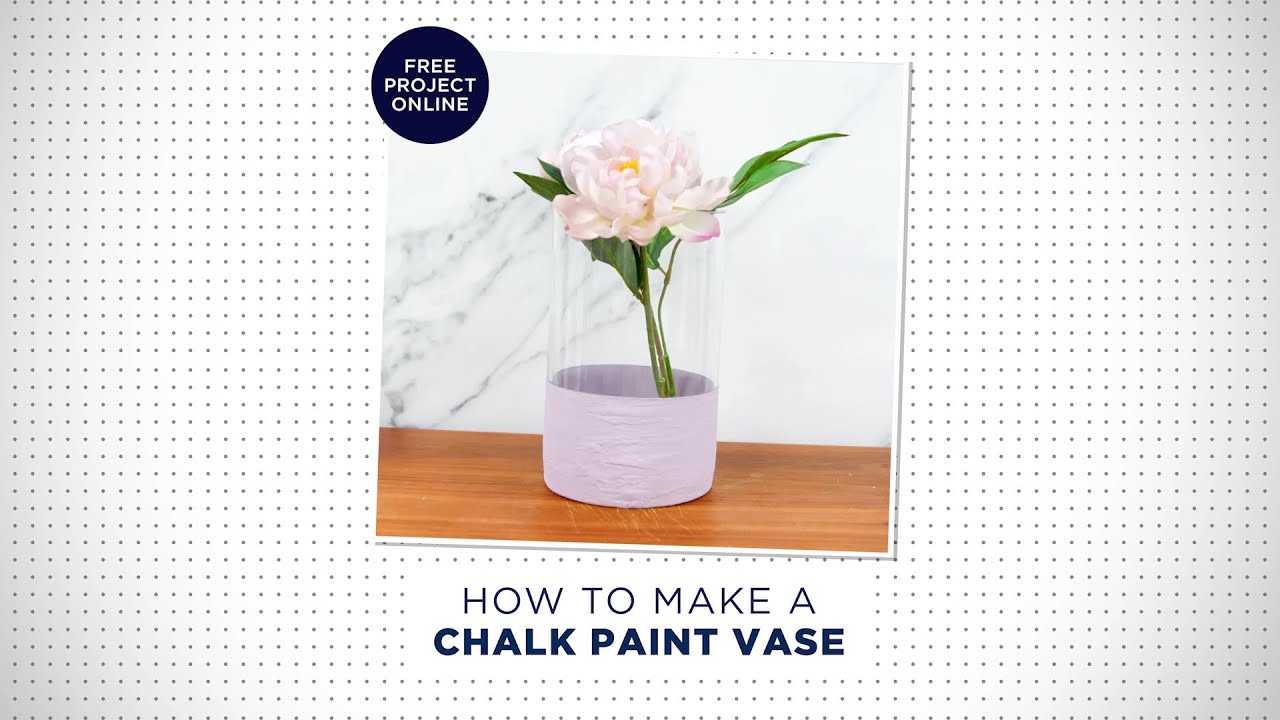 How to Make a Chalk Paint Vase DIY Craft Spotlight Stores YouTube