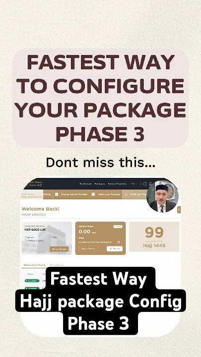 Configure Your Nusuk Hajj Package FAST on Phase 3 – Step-by-Step Guide! 🚀