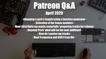 Patreon Q&A - April 2020