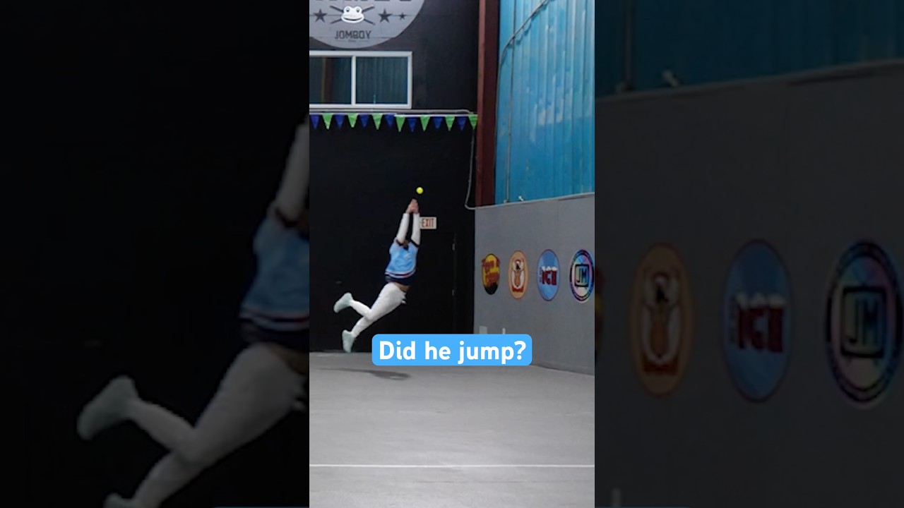Did the fielder jump?